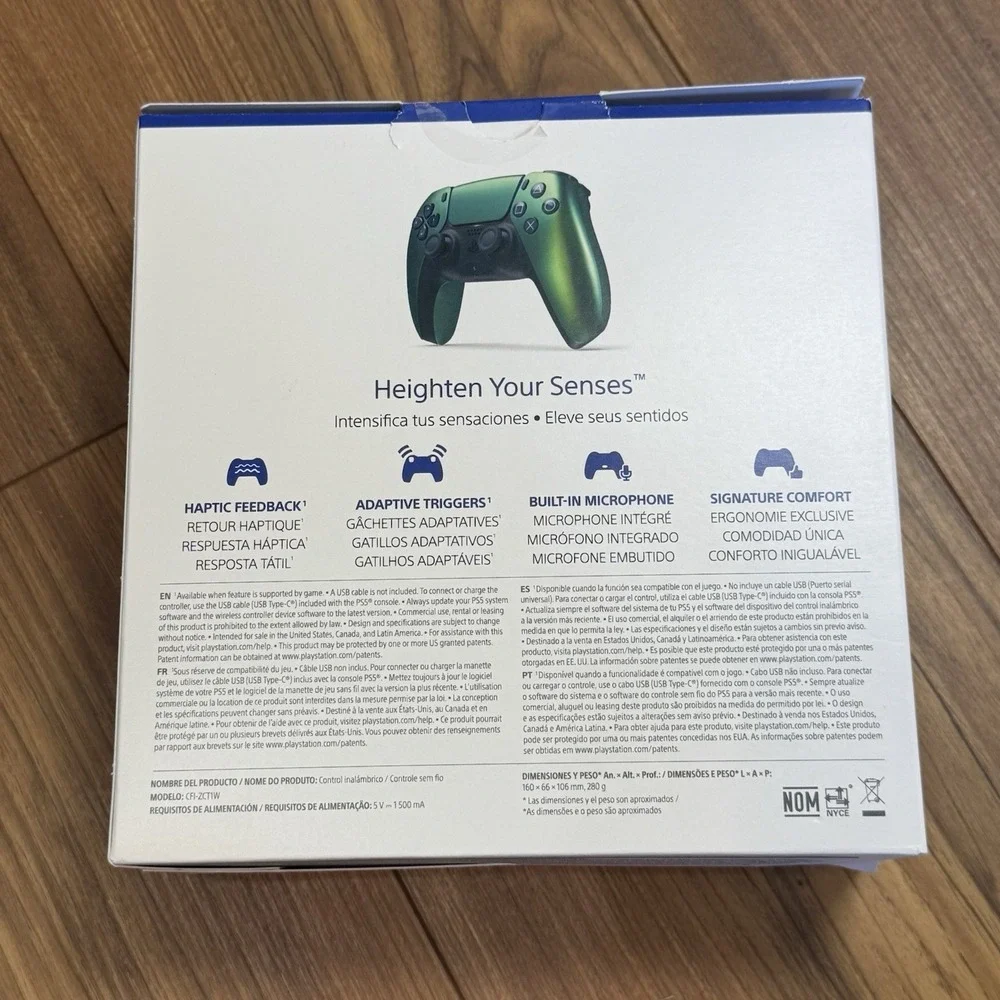 PlayStation PS5 Green Chroma Controller BOX ONLY  W/ Instructions‎ Reseller Gift
